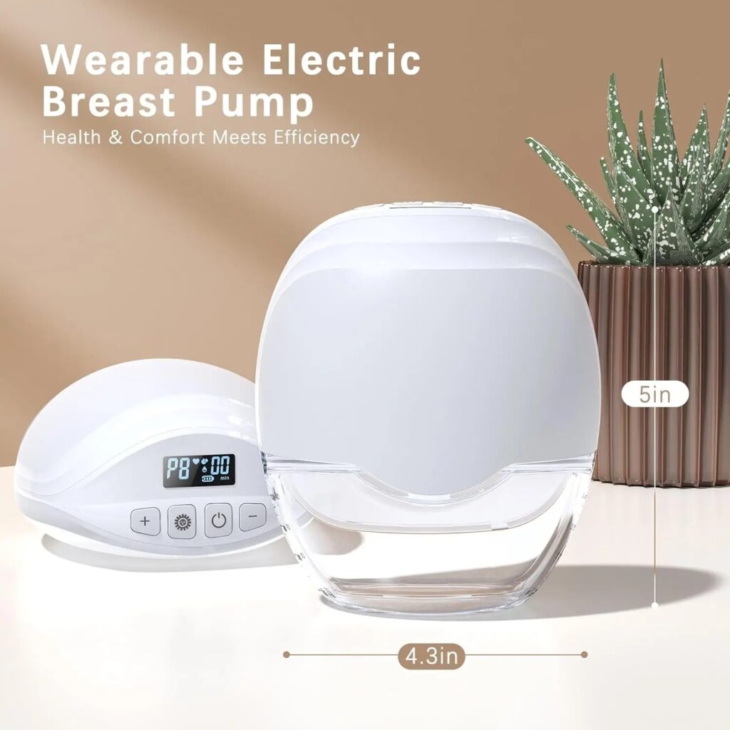 Wearable Electric Breast Pump Wireless Silent Milk Extractor